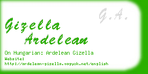 gizella ardelean business card